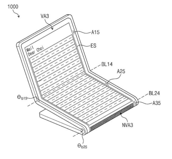 Smartphone con pantalla flexible de Samsung