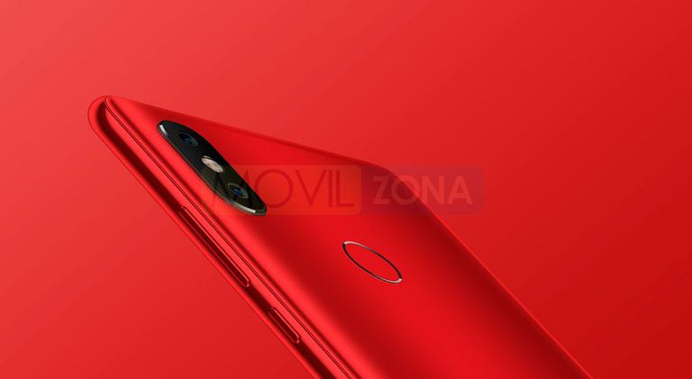 Xiaomi Mi 8 SE rojo detalle huella dactilar