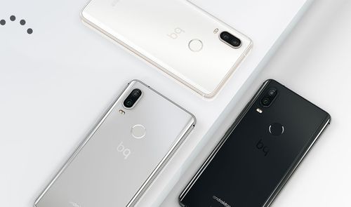 bq aquaris X2 en blanco, negro y gris