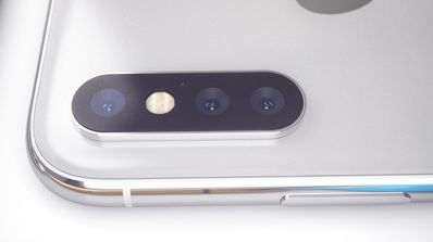 Concepto del iPhone X con triple cámara