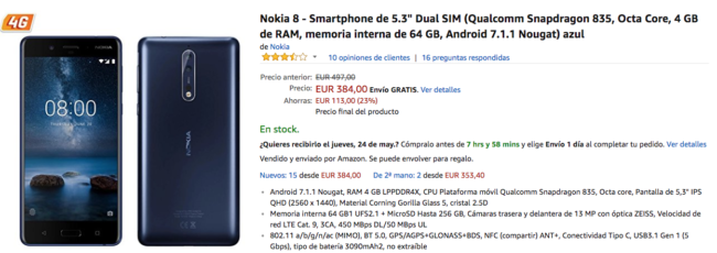 nokia 8 amazon