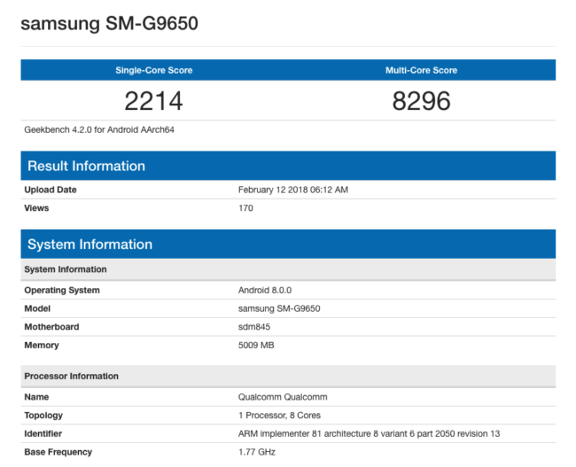 rendimiento del Galaxy S9 con snapdragon 845