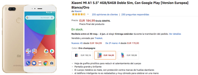 xiaomi mi a1 amazon