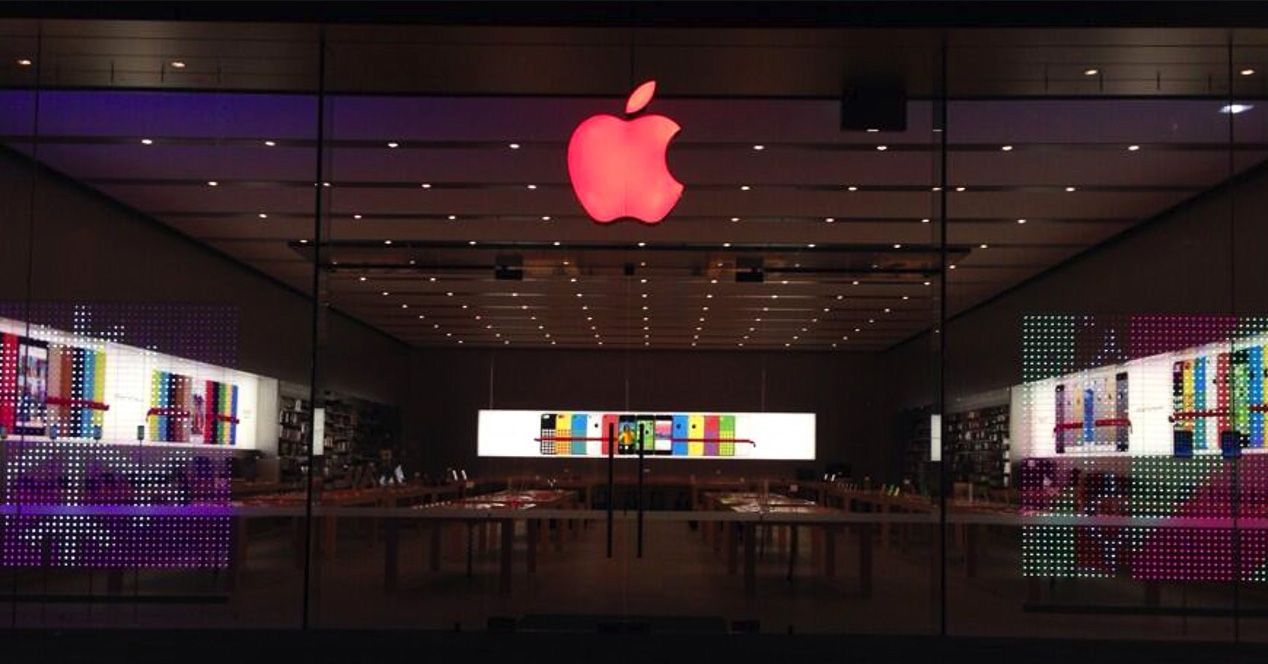 Fachada de una tienda de Apple