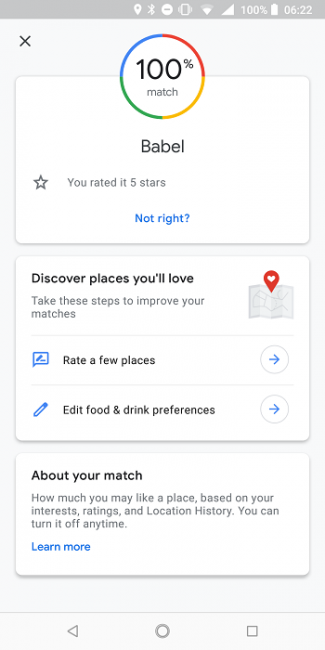 Google Maps-valoraciones personalizadas