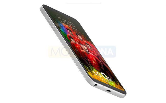 LG Q7 Alpha plata perfil