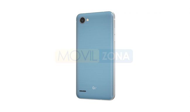 LG Q7 Alpha azul vista trasera