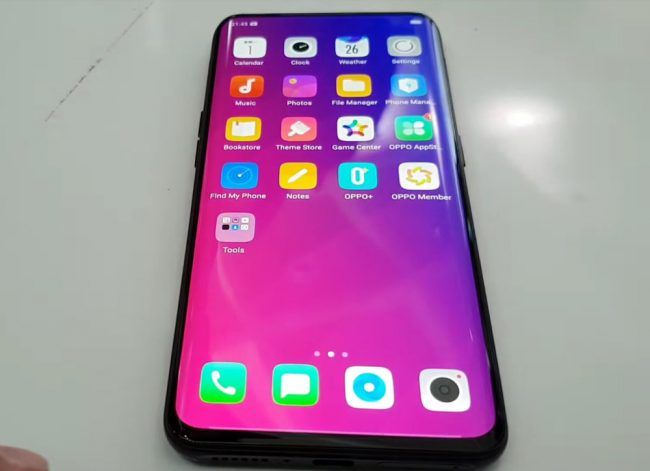 Pantalla del Oppo Find X