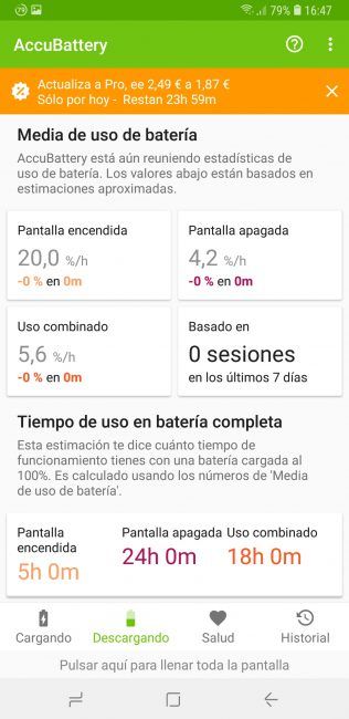 Consumo del Samsung Galaxy A6+ 2018
