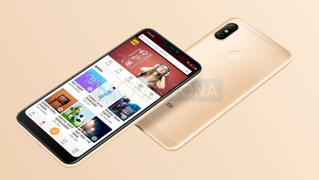 Xiaomi Redmi 6 Pro de color dorado