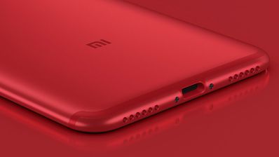 Smartphone de Xiaomi de color rojo