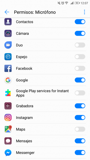 captura permisos microfono