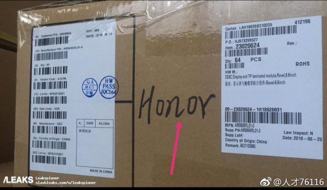honor note 9 caja