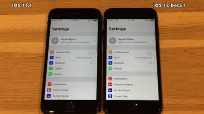 Comparativa iOS 11 VS iOS 12