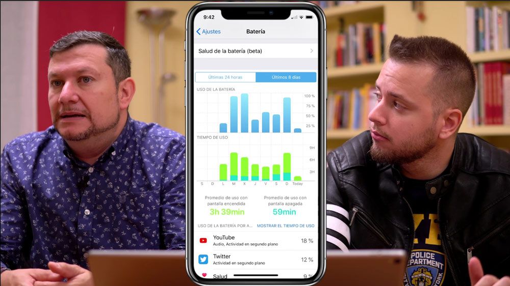 Detalles sobre la autonomía de iOS 12