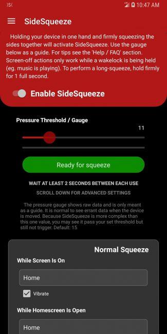 nuevas funciones para el Samsung Galaxy S8 y Note 8-SideSqueeze