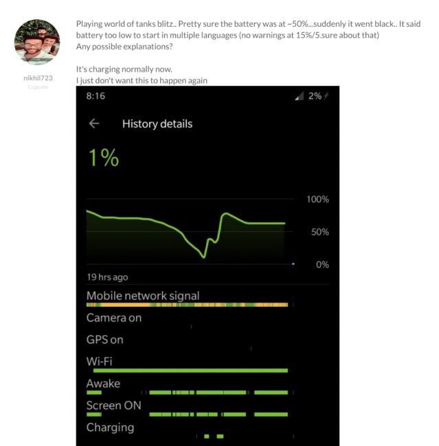 batería del OnePlus 6