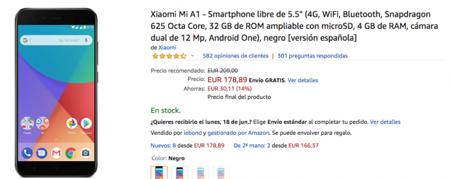xiaomi mi a1 amazon