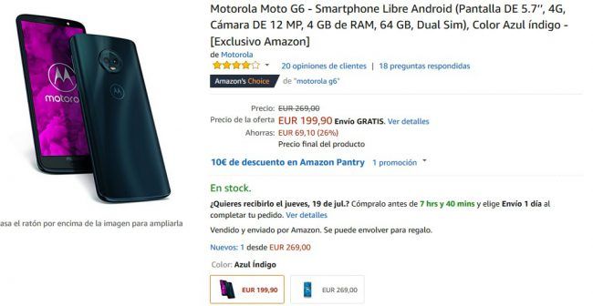 Amazon Prime day 2018-Moto g6