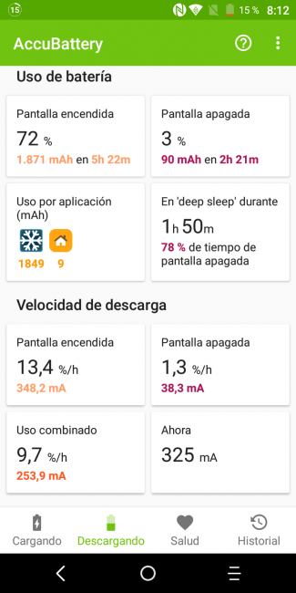 Datos batería Alcatel 3X