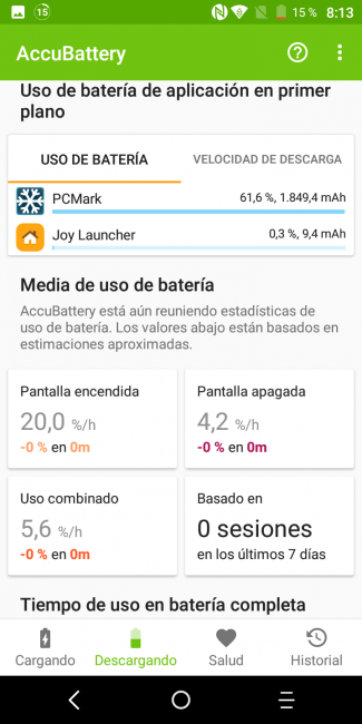 Uso de la batería del Alcatel 3X