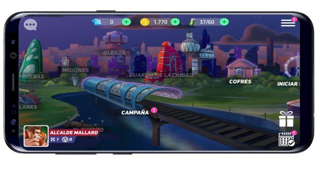 Pantalla principal de Disney Heroes: Battle Mode