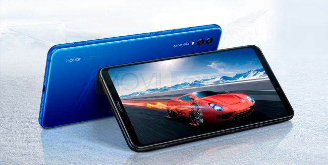 Honor Note 10 negro y azul