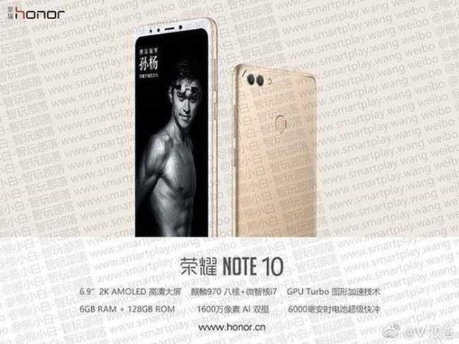Honor Note 10-publicidad