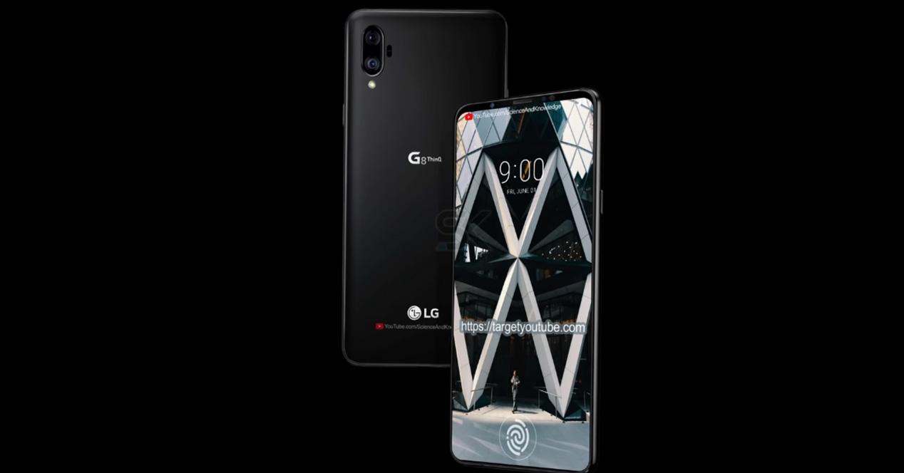 Imagen conceptual del LG G8 ThinQ