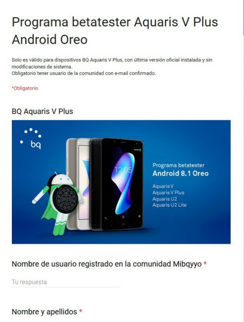 Oreo 8.1 beta-Aquaris V Plus