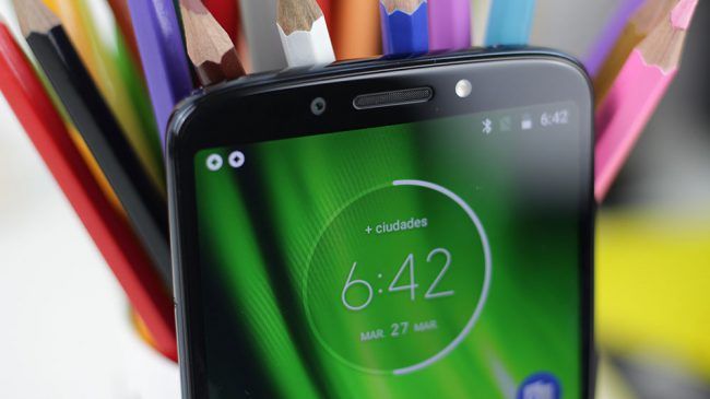Cámara frontal del Moto G6 Play