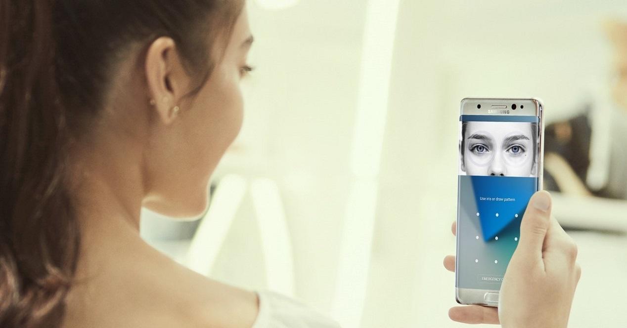 Samsung Galaxy-escaner de iris