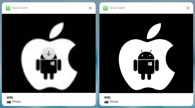 WhatsApp para iPhone, notificaciones-imagenes