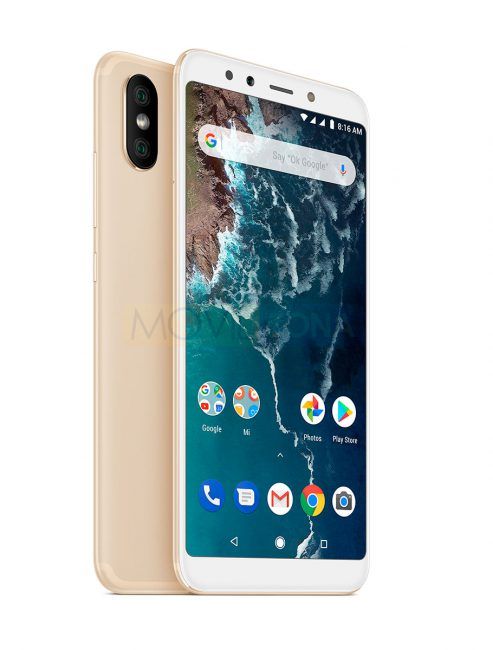 Xiaomi Mi A2 dorado detalles de cámara