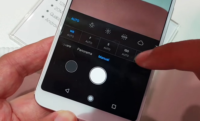 Interfaz de la app de cámara del Xiaomi Mi A2