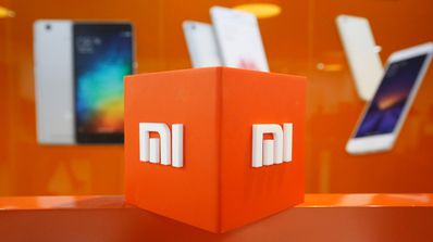 Logotipo de Xiaomi de color naranja
