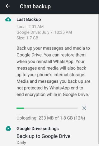 fallo de WhatsApp
