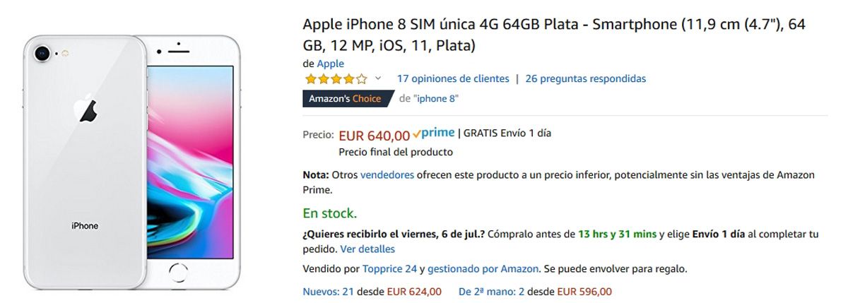 Oferta del iPhone 8