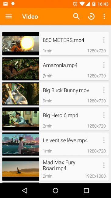 mejores reproductores de vídeo para Android -VLC