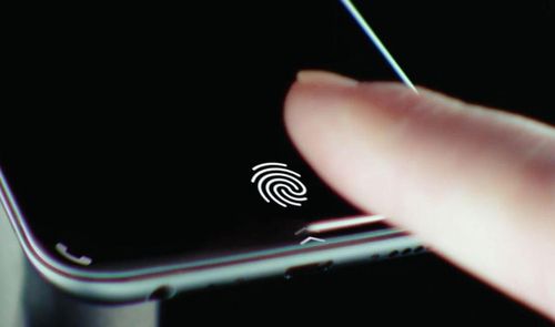sensor huellas en pantalla