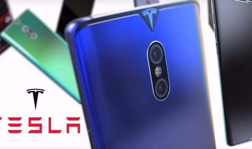 smartphone tesla concepto