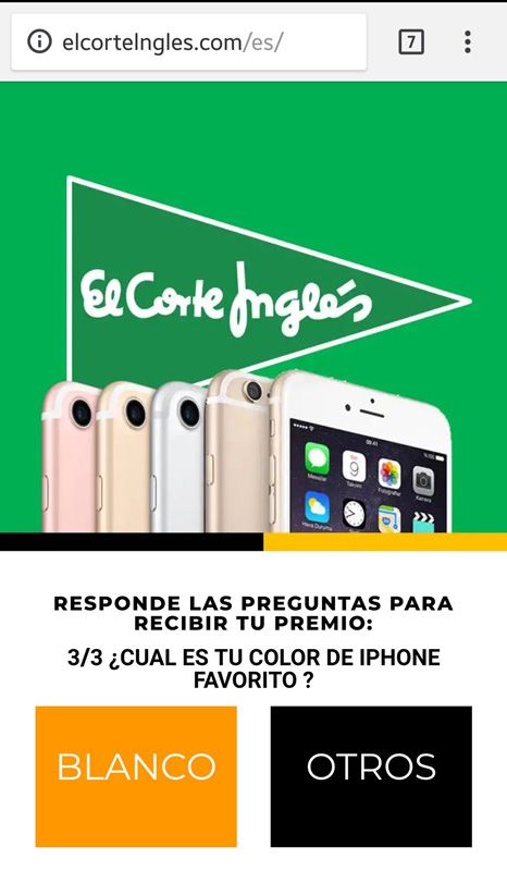 Nuevo bulo de WhatsApp con El Corte Inglés como víctima