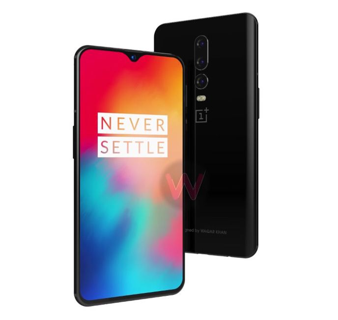 Diseño conceptual del OnePlus 6T basado en el Oppo R17