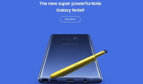 Precompra del Galaxy Note 9 activa