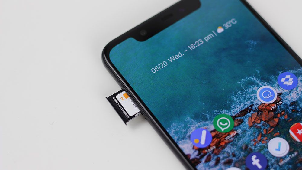 bandeja SIM del Xiaomi Mi 8