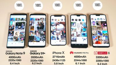 Test de autonomía de cinco smartphones