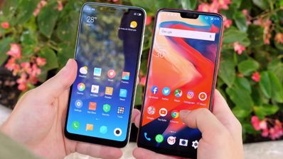 Xiaomi Mi 8 frente al OnePlus 6