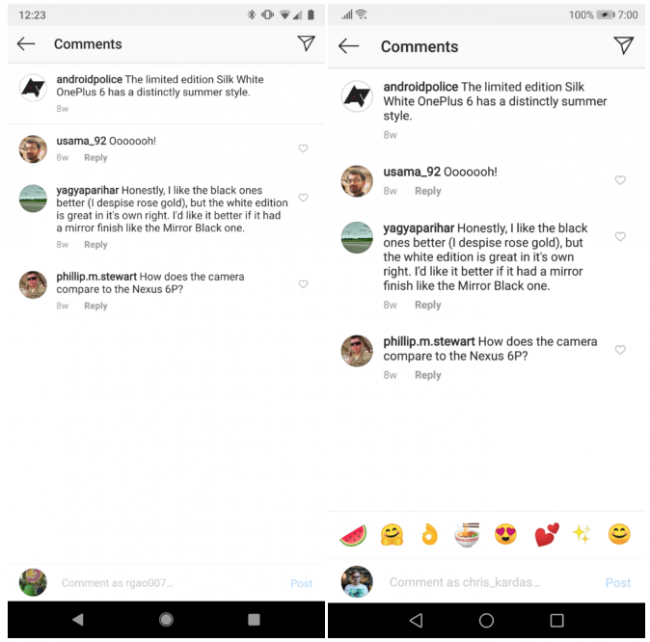 emojis en instagram