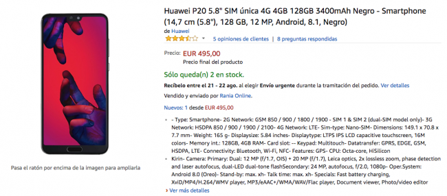 huawei p20 amazon