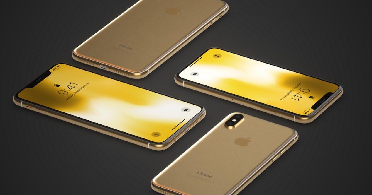 iphone X dorado